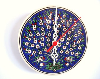 tree of life ceramic wall clocks