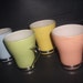 Retro Italian bistro cup set