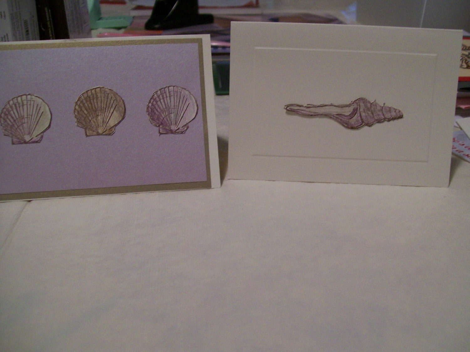 Set of 8 Seashell Cards by OhHowThoughtful on Etsy