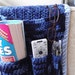 Blue Crochet Remote Caddy Organizer