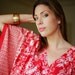 WHITE PEACOCK. Asymmetrical Short Cotton kaftan dress. Lounge wear, beach cover up or summer dress. Great gift for her.