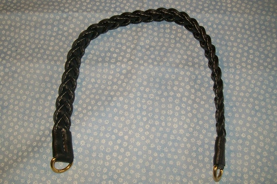 Braided Leather Purse Handle
