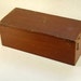 Vintage Solid Mahogany Artist Pencil Case Desk Storage Box