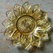 Plate, Yellow Glass, Vintage Serving Plate, Candy Dish