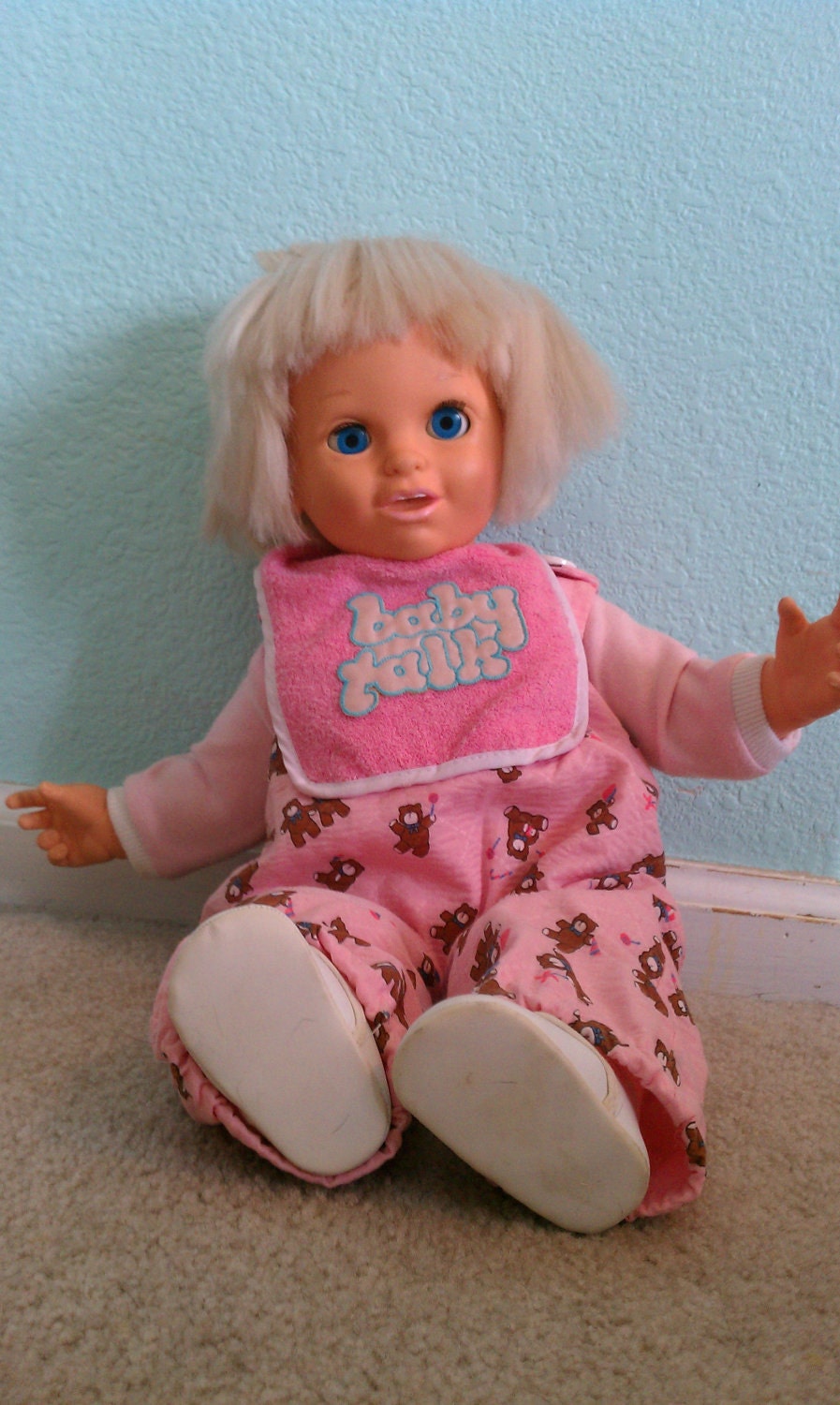 Vintage 1980's Galoob Baby Talk Doll