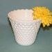 Vintage Milk Glass Hobnail Vase