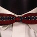 Vintage Mens Rockabilly Bow Tie 1950s 1960s Atomic Shimmer Dot Mens Clip-On Bowtie