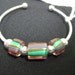 Handmade Glass Bead and Silver Bracelet 100% of the profits go directly to artists with disabilities. Item 18 Cher P.