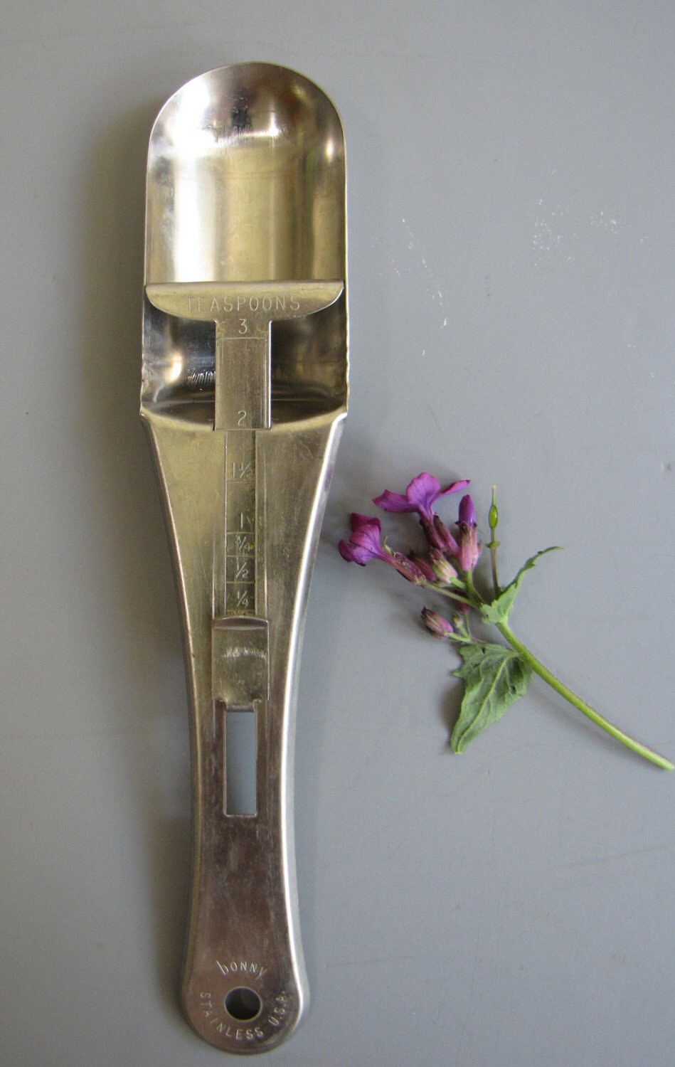 vintage adjustable measuring spoon bonny