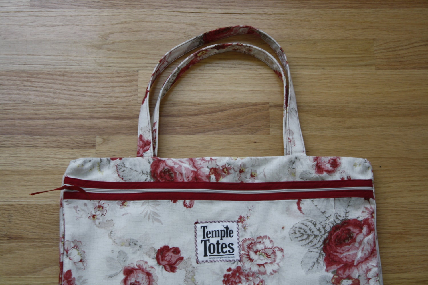 TempleTotes LDS Temple Bag - Rose Red