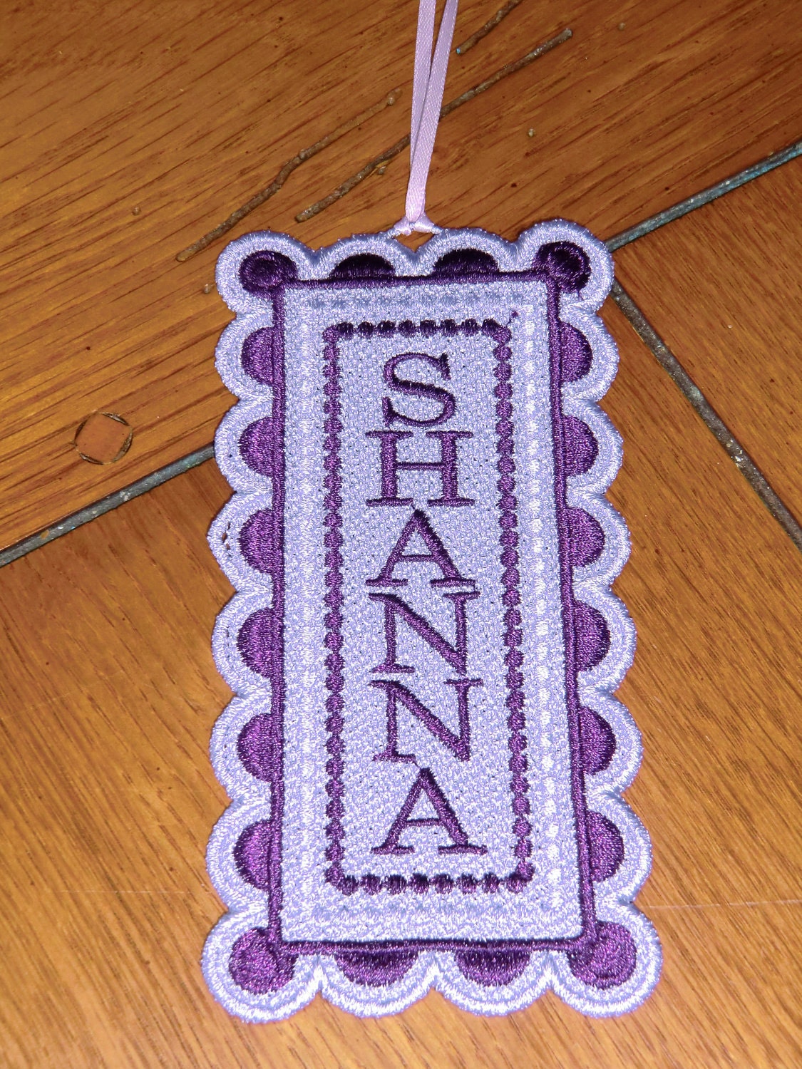 Embroidered Bookmark Personalized