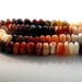 10mm Natural Mexican Fire Opal Smooth Rondelle Beads Unique Size and Beauty