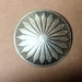 Silver Navajo Metal Concho Button, Native American Buttons, Southwestern buttons, Rustic country buttons,