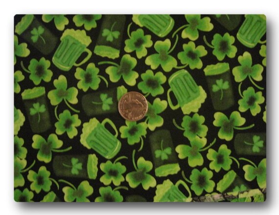 Items similar to St. Patrick's Day Green Beer - Fabric By The Yard on Etsy