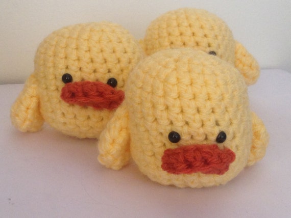 small yellow duck stuffed animal