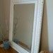 White Antique Frame - Made into Framed Mirror