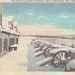SALE 1930s Vintage Linen Postcard: The South Platform in Winter, Fort Ticonderoga, New York