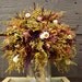 Country Wedding Maid/Matron of Honor Bouquet with Primitive Sweet Annie Rosebuds and Rustic Dried Flowers 083