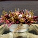 Wedding Centerpiece, Wedding Table Arrangement, Primitive Country Farmhouse Wash Bucket Rustic Rose Dried Flower Wedding Arrangement - 123