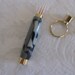 Great Hand Turned Key Ring / Toothpick Holder - Urban Camouflage Color - Hidden Compartment