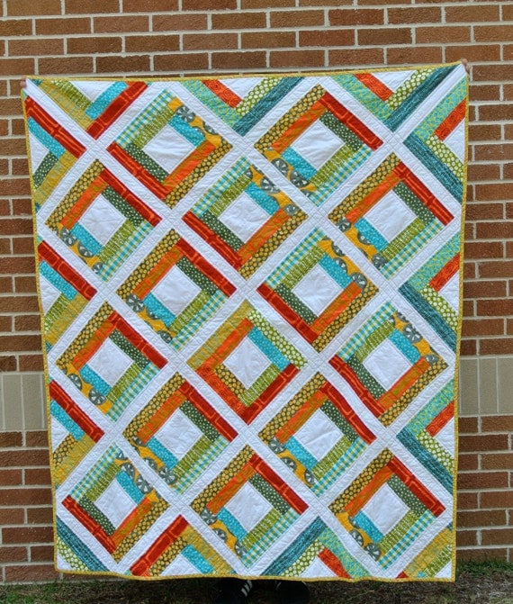 Garden Trellis Quilt by thatswhatlindseymade on Etsy