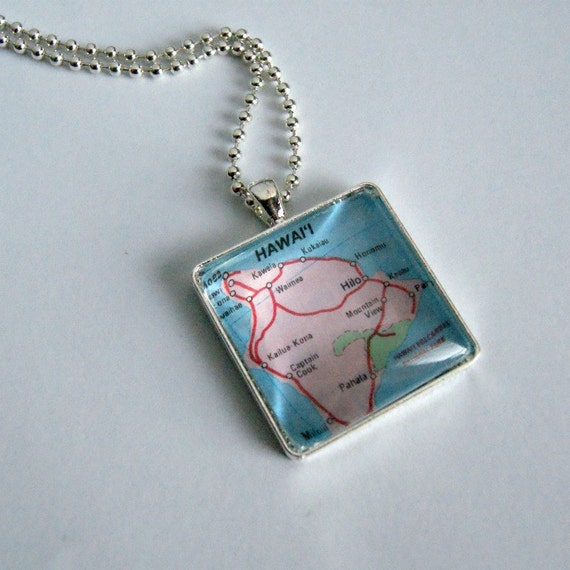 Custom Map Necklace