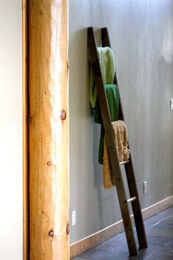 Items similar to Rustic Reclaimed Decorative Leaning Ladder on Etsy