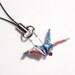 Reserved for S.L. Jennings - Origami Crane Nook or Cell Charm