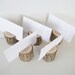 5 Sassafras Natural Wood Place Card Holder Rustic Wedding Table Decor Table Number Holder Business Card Holders
