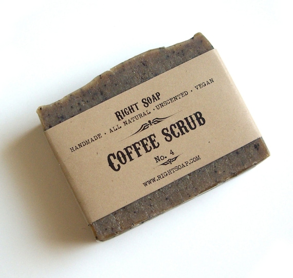 Scrub Soap Bar Exfoliating Coffee Lover Gift All Natural Soaps