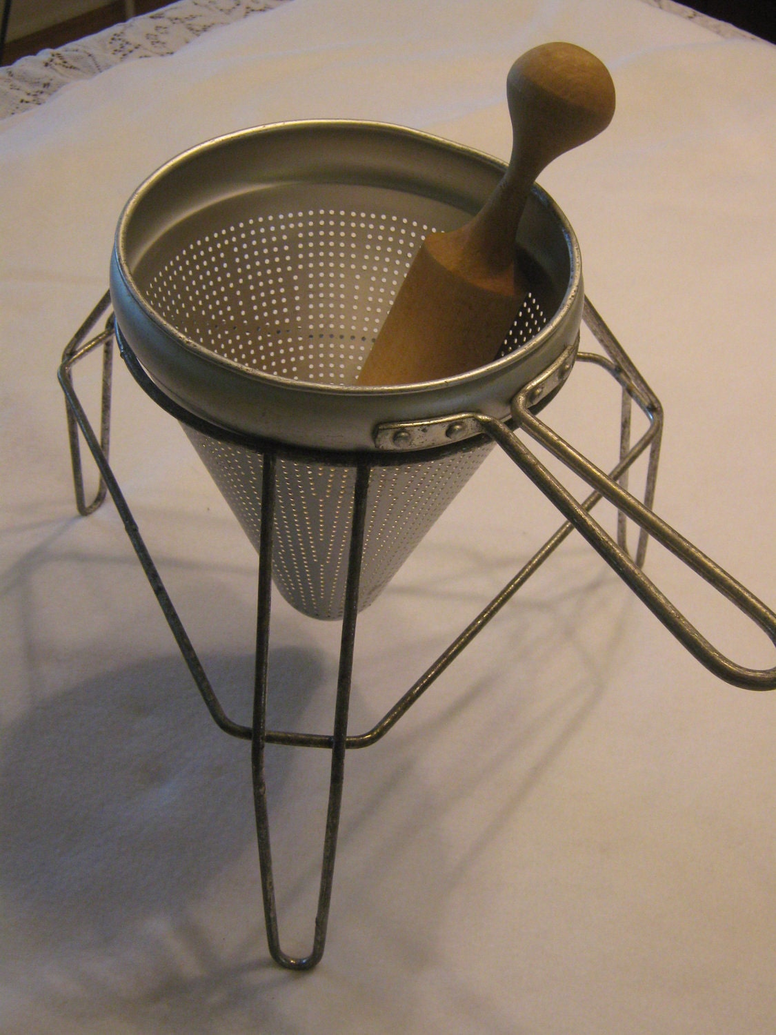 Complete Set Vintage Sieve Canning Baking Preserving