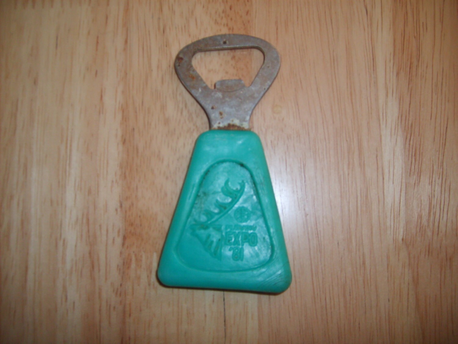 Vintage mint green bottle opener. Haute Juice