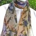 SILK SCARF Extra Long, Hand Painted Jewel Tones