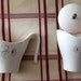 Set of Taylor Smith Taylor Mid Century Creamer and Sugar with Lid in Pink Lace Pattern