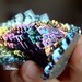 Very Large Bismuth Crystal Cluster, Rainbow Lotus