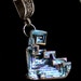 Bismuth Crystal Pendant, Beautiful Iridescent Colors