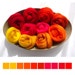 SALE - Merino wool tops - 21 micron - Spinning - Felting - 100g 3.5oz - SUNSET