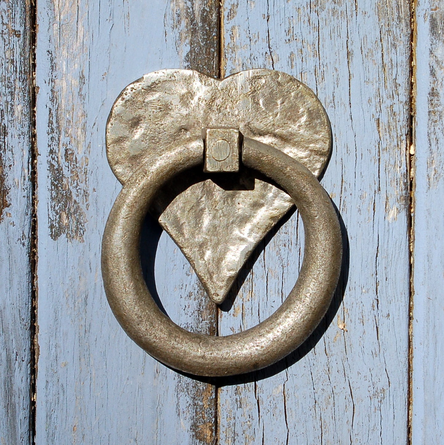 Antique Heart Shaped Door Knocker Pewter Valentine by KnockPlease