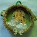 Victorian-Style Christmas Ornament with Glittered Angel Die Cut/Dresdens