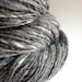 Handspun alpaca and bamboo knitting yarn / wool - Stormy Skies