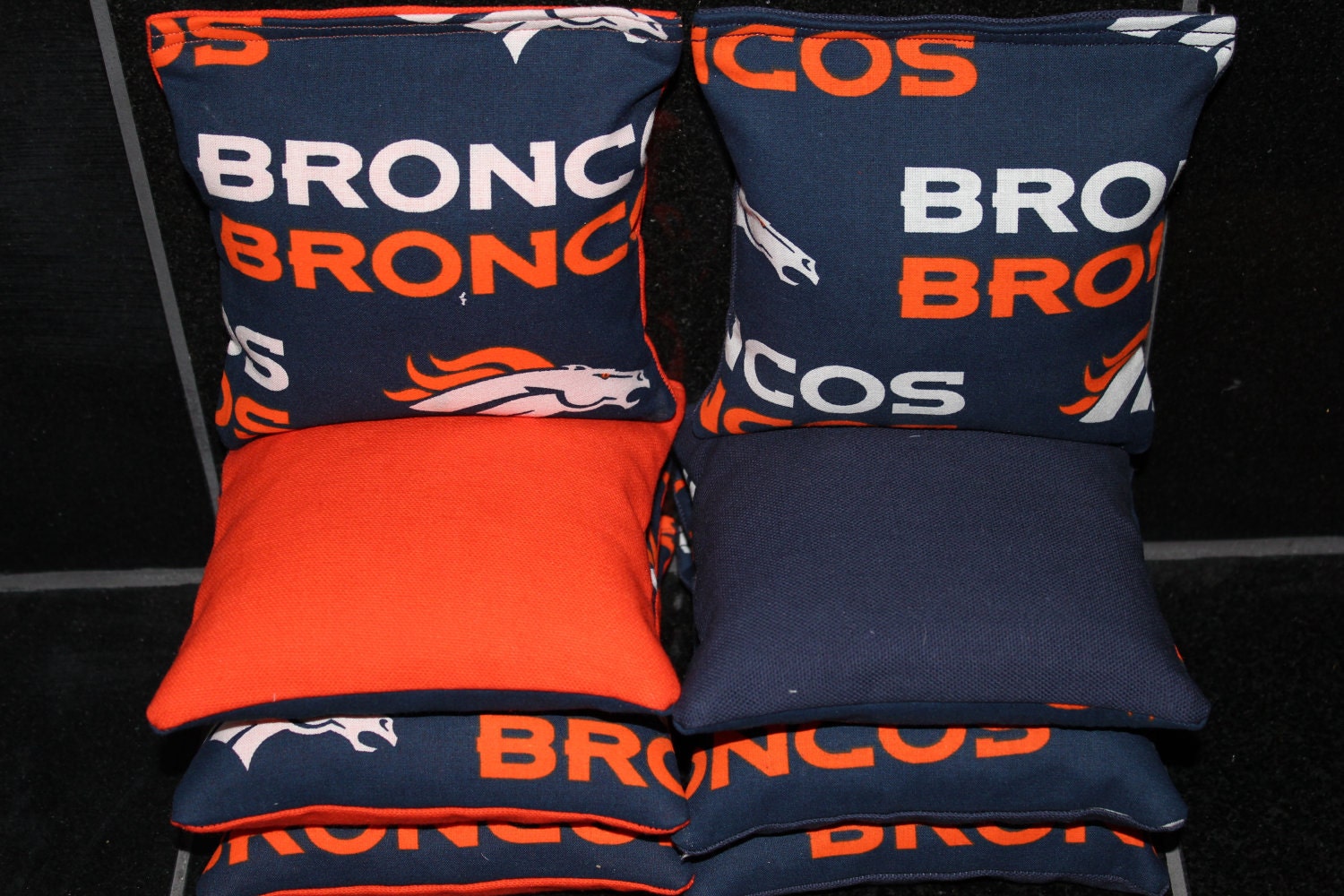 DENVER BRONCOS Cornhole Bean Bags 8 ACA Regulation Corn Hole