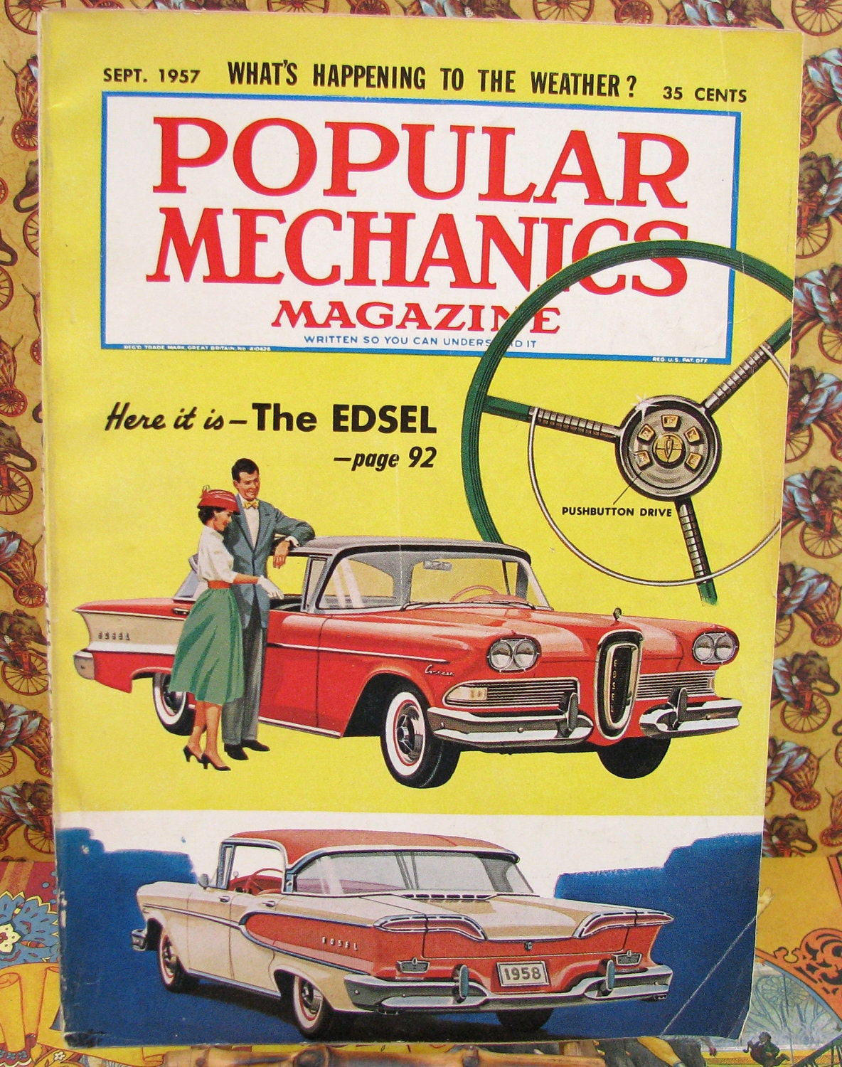 Vintage September 1957 Issue Of Popular Mechanics Magazine