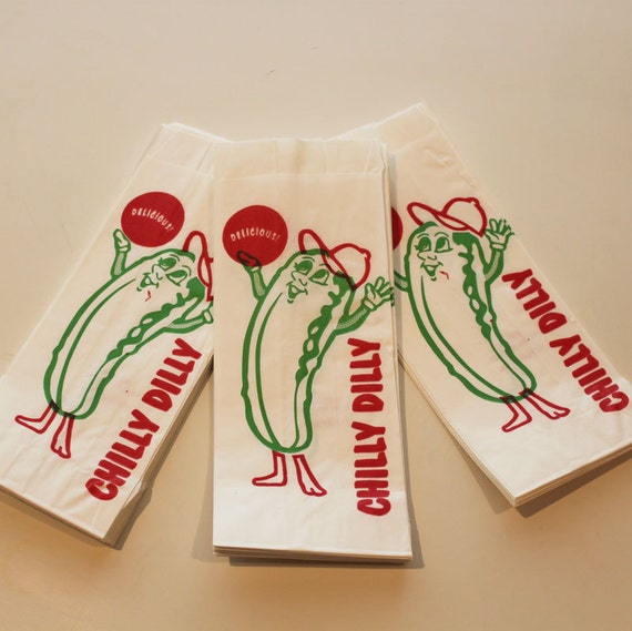 25 Chilly Dilly Pickle Bags Party Picnic Movie Cook Out