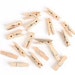 30 Wood Mini Clothespin - Small Natural Wood Clip - Photo clip