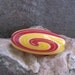 Fiery Handblown Glass Bead