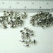 Ear Posts With Loops - Silver - 52 Assorted