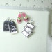 6 Charms - Travel, Vacation - Pink & Green Flip Flop, Bon Voyage, By the Sea