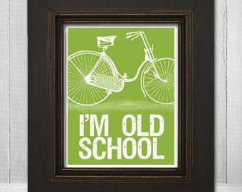 8x10 - Bicycle Letterpress Poster - Funny Sayings Print - Bicycle ...