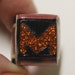 Vintage Celluloid Bakelite Folk Art Prison Ring (Size 6)