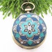 1pcs 45mmx45mm Colorful Flower Series Bronze pocket watch charms pendant PC05